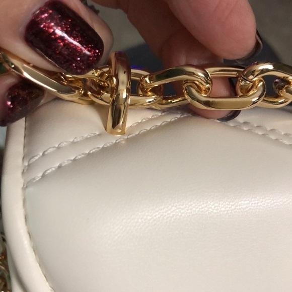 Michael Michael Kors Serena MD Flap Bag Convertible Shoulder Crossbody White - Picture 14 of 15